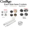 1pack Snap Buttons + Tool Metal Press Studs Snap Fasteners for Sewing Leathercraft Clothes Bags Shoes Bracelet Belt 3 Size Pick ► Photo 2/6