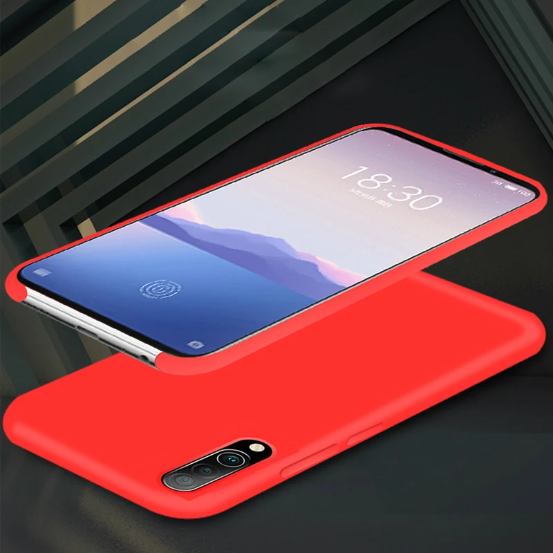 Чехол для MEIZU 16xs, новинка, Мягкий Силиконовый противоударный чехол с защитой от отпечатков пальцев, однотонный чехол для Meizu 16 s, чехол для телефона