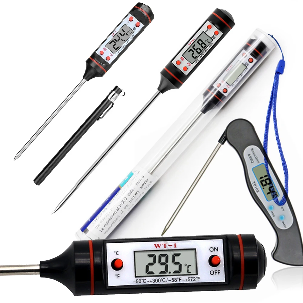 Digital Food Thermometer For Oil Water Meat Accurate Kitchen - Temu