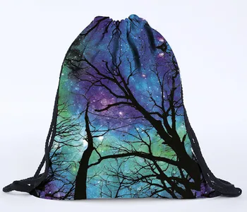 

Storage Shopping Package Drawstring Bags Unisex Backpacks 3D Printing Bags Drawstring School Gym Backpack softback printing