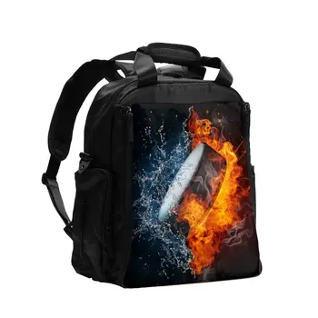 

Diaper Bag Hockey Puck In Fire And Water Baby Nappy Organizer Bag Maternity Bag for Baby Care for Mom