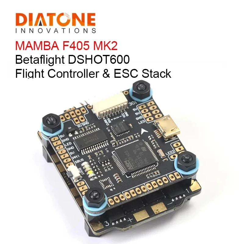 Diatone MAMBA F405 MK2 F405MK2 Betaflight Flight Controller & F40 40A 3-6S DSHOT600 Brushless ESC For FPV Racing Drone