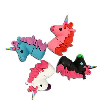 

cute unicorn cartoon style usb3.0 Flash Drive 8g/16g/32g/64g pen drive flash stick memoria usb gadgets present/gift custom logo