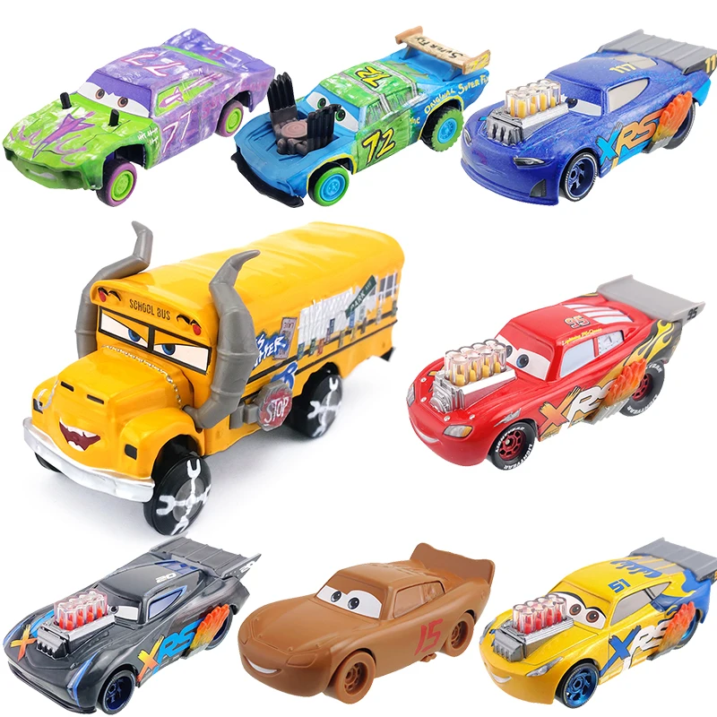 Disney Pixar Cars 2 3 Saetta Mcqueen Jackson Storm 1:55 Metal Vehical Model Car Giocattoli Per Bambini