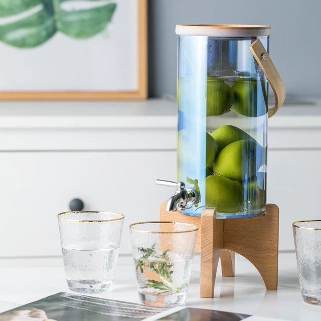 Itallé Hordó Csap 3/7L Üveg Tej Kávé Ital Gép Hordozható Fogantyú Stabil Alap - Image 4