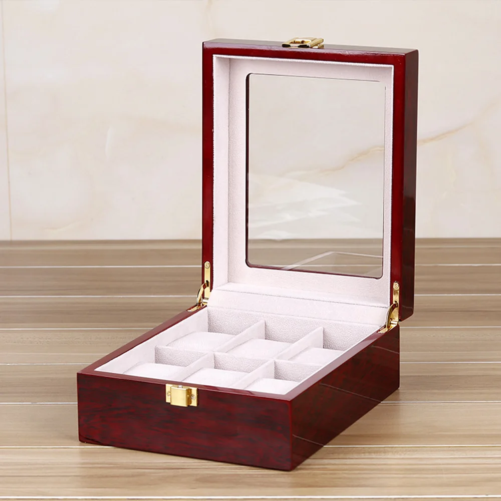 Piano with Baking Paint 6-digit 10 Digit 12 Digit Watch Box Jewelry Storage Display Box Wooden Box Correas Apple Watch Box Case 