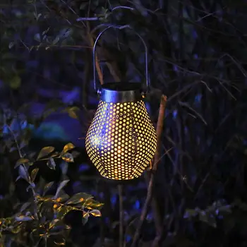 

Solar Lights Flicking Flame Outdoor Solar Lantern Lamp Light Solar Powered LED Waterproof Hanging Light for garden yard pathway