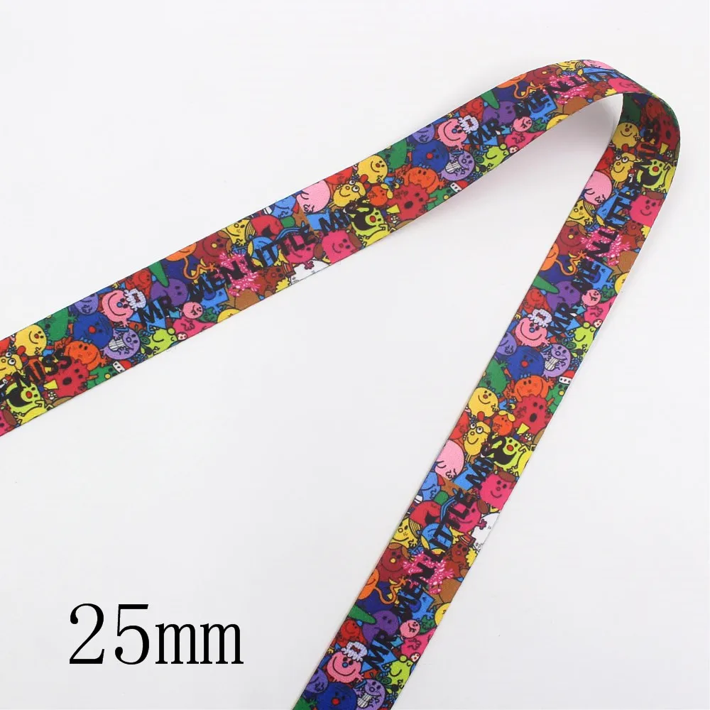 I-19824-1981 I-19824-1978, 10yds 1 ''25 мм двусторонний Печатный ремешок ленты, шейный ремешок Ремешки для ключей ID карта тренажерный зал Мобильный телефон ремни - Цвет: I-19824-1981
