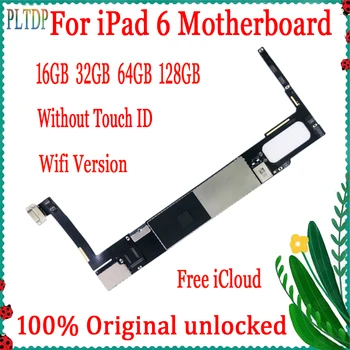 

Factory unlock For iPad 6 Air 2 Motherboard WiFi/SIM Version original For iPad 6 Air 2 without Touch ID Logic board A1566 A1567