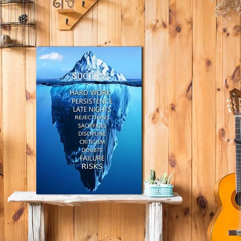 Айсберга успех художественный постер картина плакат настенная живопись Арт