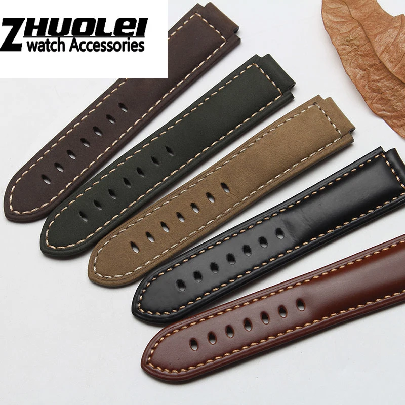 Qualidade Pulseira de Couro Genuíno para Homens Timex T49859 T2n720 T2p141 T2n722 723 738 739 Cinta com Pulseira de Aço Inoxidável - Image 4