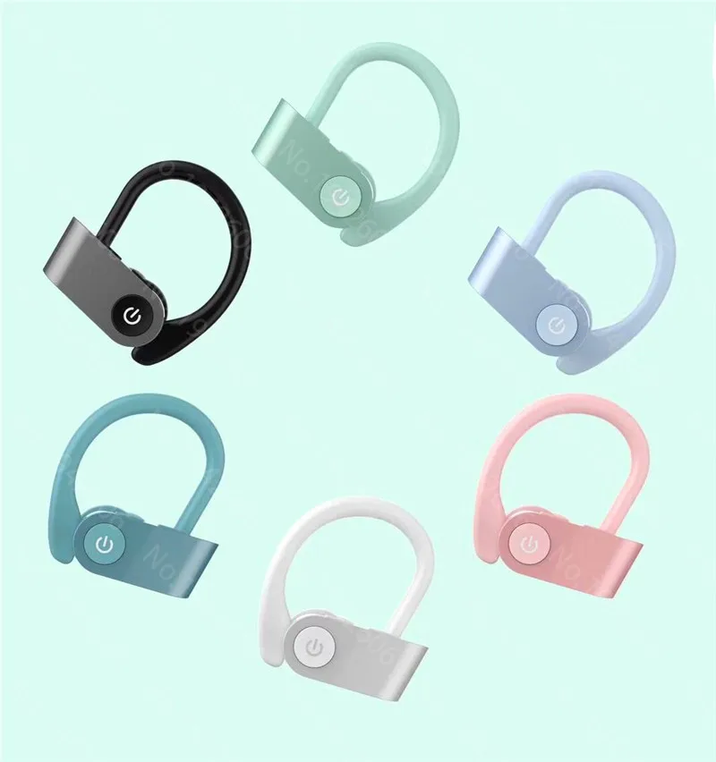 Беспроводные спортивные наушники TWS Аурикулярные bluetooth наушники ушные крючки для бега HD вызова стерео наушники с микрофоном IPX7 водонепроницаемый