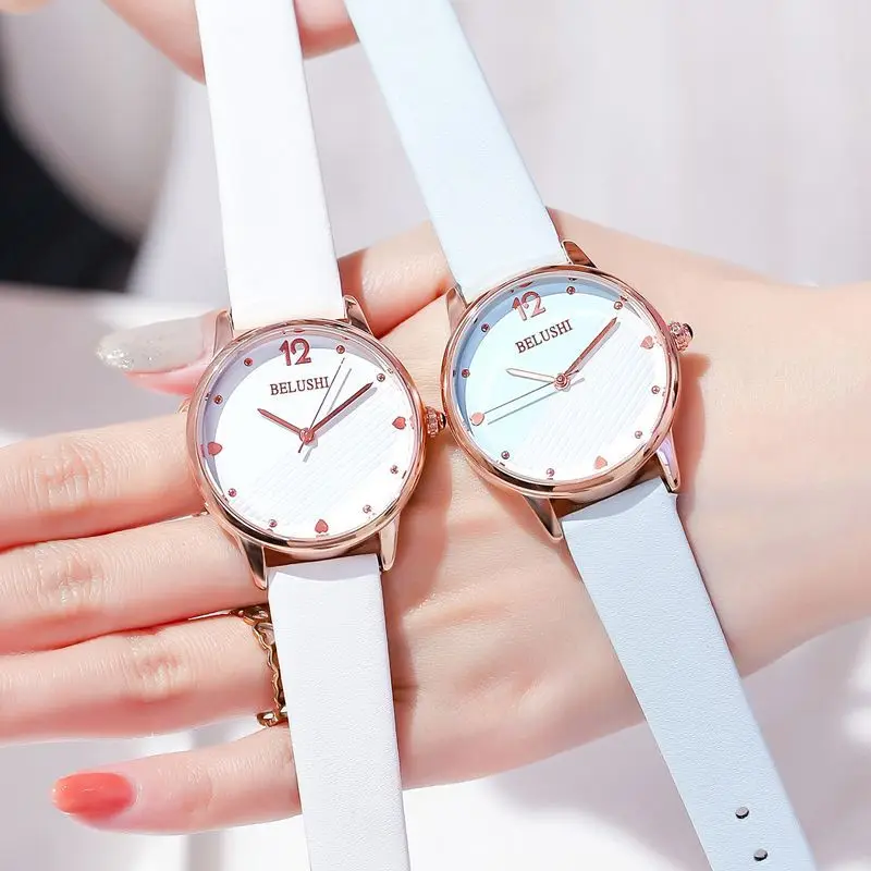 Reloj Mujer, модные часы для женщин, кожа, нержавеющая сталь, аналог, Женские кварцевые наручные часы, лучший бренд, роскошные женские часы