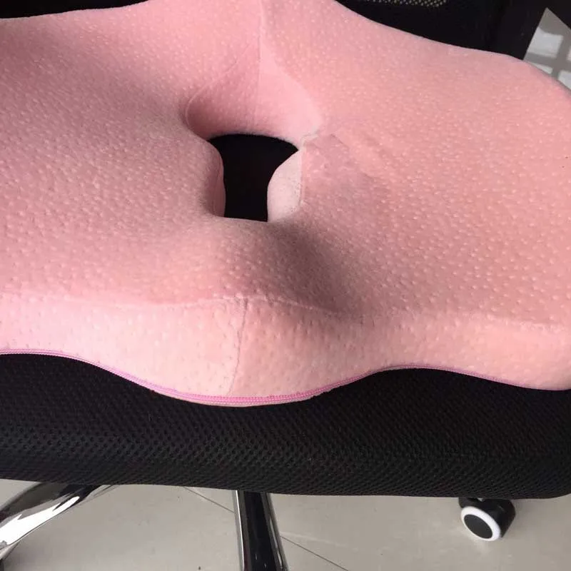 Полый дорожный сиденье Подушка Coccyx ортопедический пенный наполнитель с эффектом памяти U массажные на сиденья Подушка для стула автомобильный массаж в офисе подушка