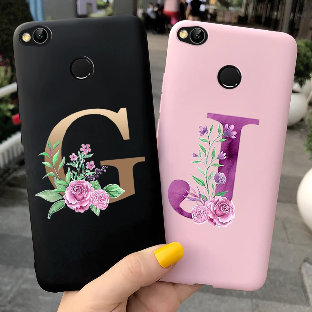 Чехол с буквами алфавита для Xiaomi Redmi 4X чехол 4A карамельные цвета силиконовая