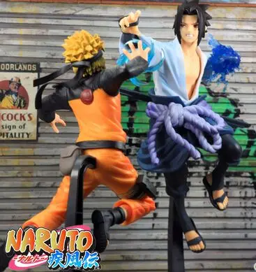 Оригинальная игрушка BANPRESTO Shippuden с виброзвездами Узумаки Наруто Учиха Саске