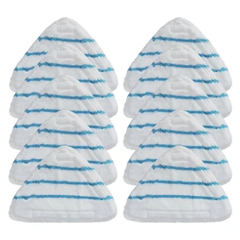 

10PCS Washable Microfiber H20 Series Triple-cornered Bonded Mop Pad For Steam Cleaner Mop Replacement Parts
