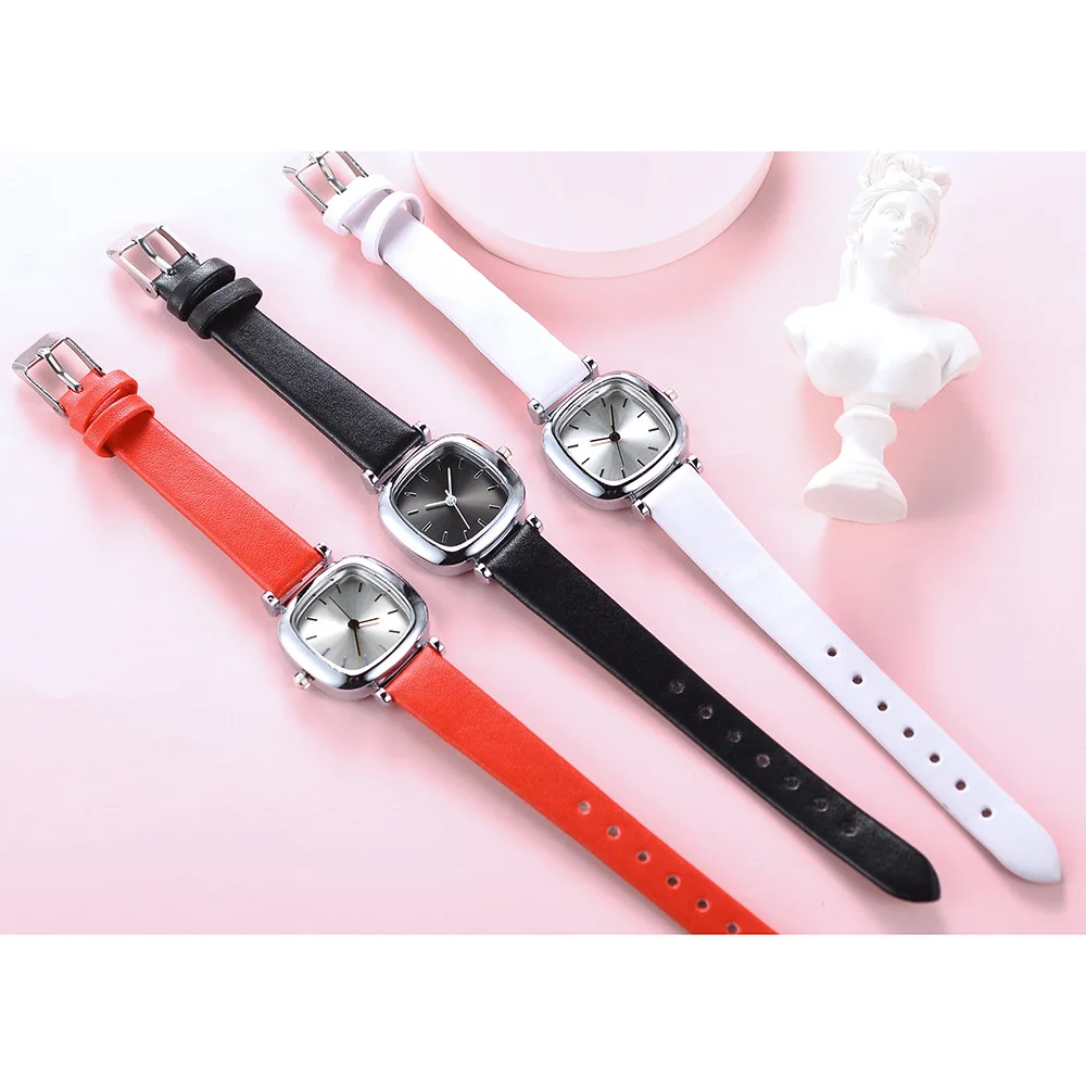 

New Style Non-Mark up Article Nail Women's Belt Watch Fashion Fine Watch Strap Small Square Table Quartz Watch