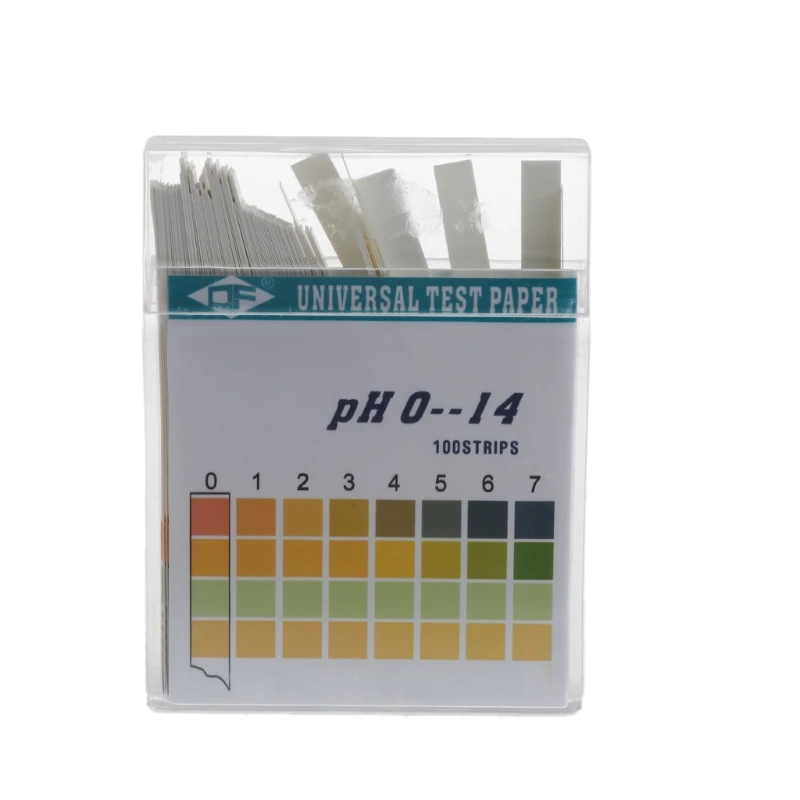 

100 Strips 0-14 PH Alkaline Acid Indicator Paper Water Saliva Litmus Testing Kit