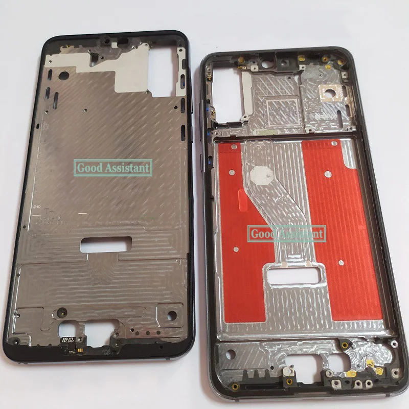 Б/у для huawei P20 Pro CLT-L01J CLT-L04 CLT-L09 спереди Корпус шасси пластина ЖК-дисплей Дисплей Лицевая панель на переднюю раму