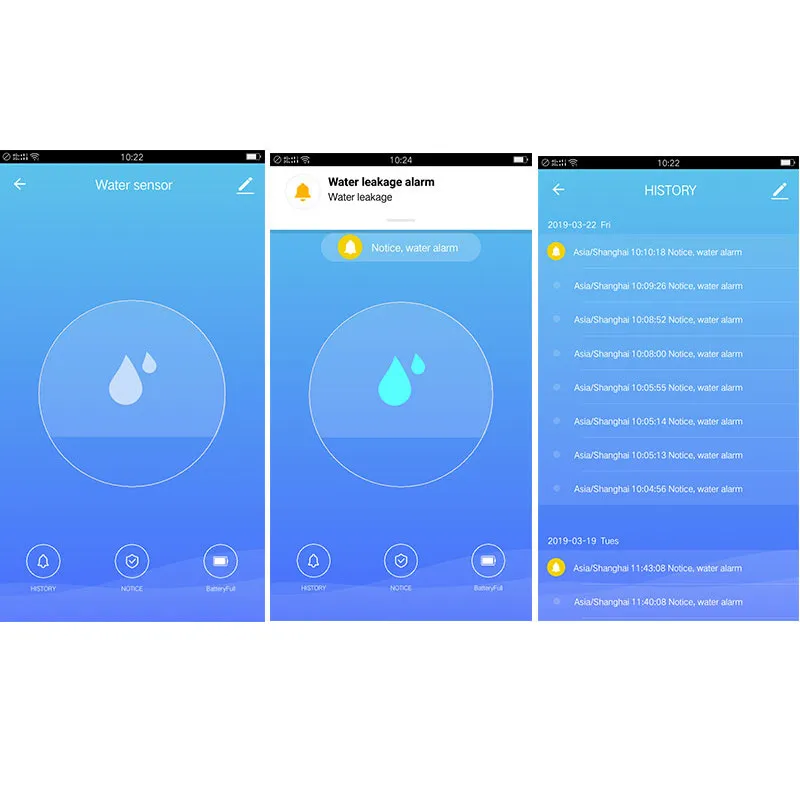 WI-FI Smart утечки воды Сенсор детектор переполнения будильник приложение Управление домашней безопасности(аккумуляторы в комплект не входят