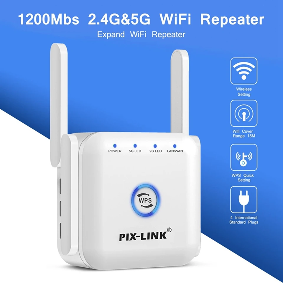 5G Wifi Repeater Wifi Extender 5ghz Wifi Amplifier 5 ghz Wireless Repeater Router Wi fi Booster 2.4G 5G Wi-Fi Signal Extender