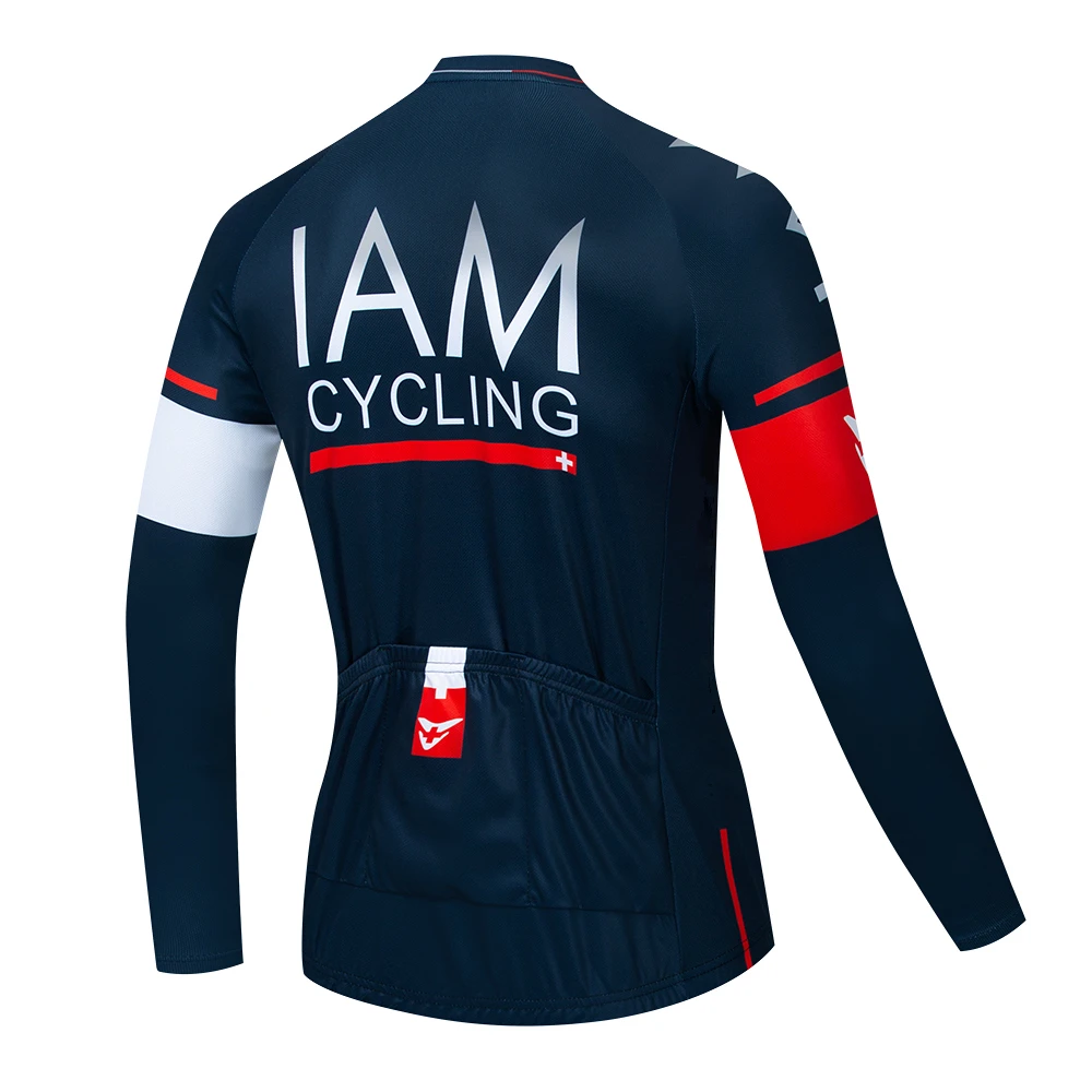 IAM Новинка весна/осень мужские Maillots Ciclismo с длинным рукавом Велоспорт Джерси Рубашки MTB горный велосипед Топы Одежда