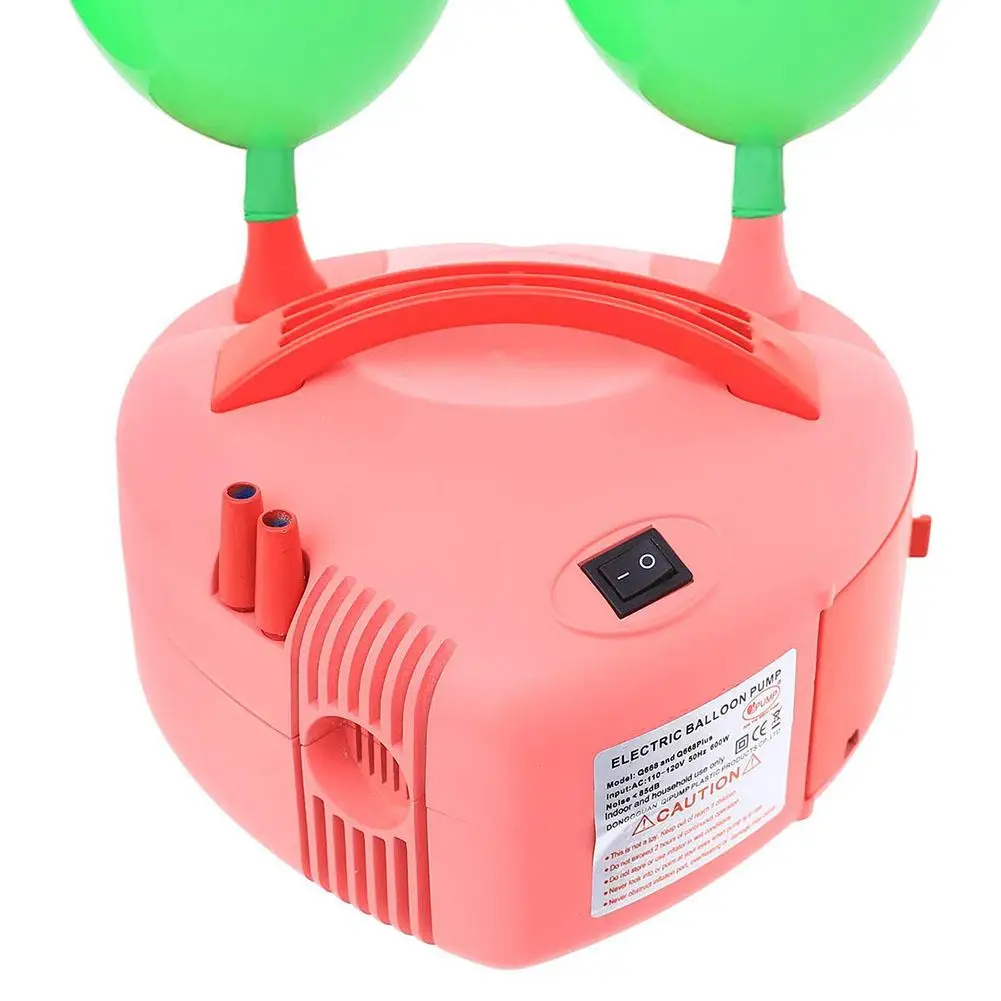 

Portable Electric Balloon Air Pump Compact Dual Nozzle Balloon Inflator Filler For Parties Festival Weddings EU US AU UK Plugs