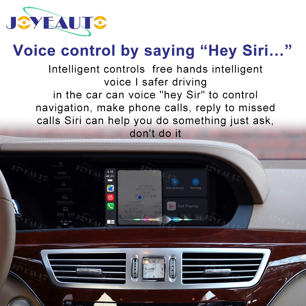 Joyeauto Wireless Apple Carplay for Mercedes S Class W221 2006-2013 Android Mirror Car play Adapter Support Dynamic Guidelines