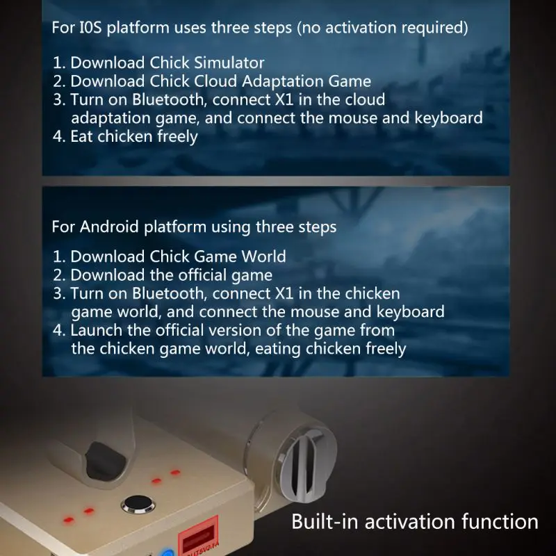 GameSir X1 BattleDock конвертер стенд держатель телефона с G30/K15 клавиатура мышь