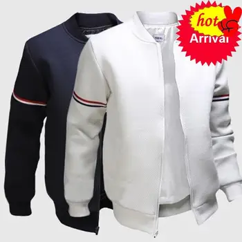 

Large Men's Jacket Pockets Mens Coats and Jackets Slim Button Decoration Baseball Street Wear Clothes