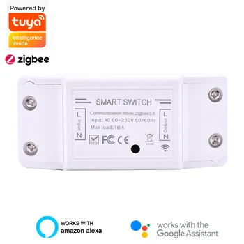 

Tuya zigbee DIY switch relay switch module for smart home smart life app control witk with alexa google home/assistant