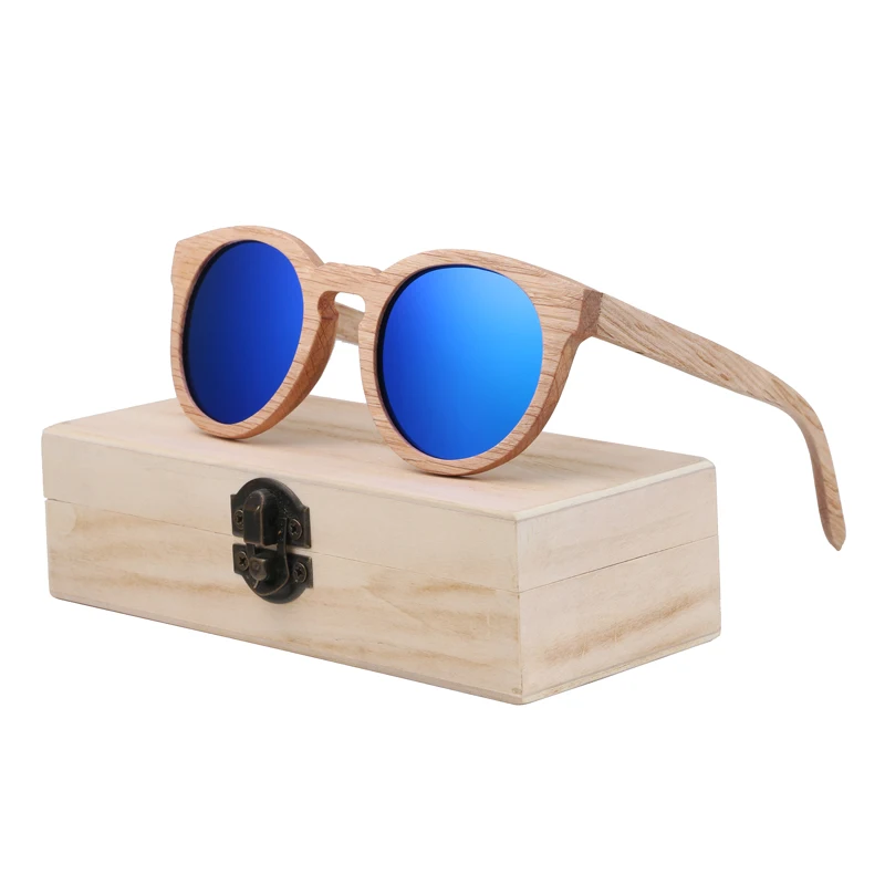 BerWer деревянные солнцезащитные очки Брендовые дизайнерские коричневые деревянные солнцезащитные очки стильные круглые солнцезащитные очки Gafas Oculos Masculino
