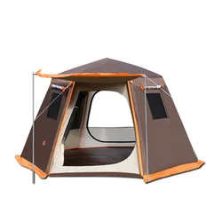 Tente de Camping pour 5 à 8 personnes, simple couche, sac à main de Camouflage Portable en plein air, voyage, sac à dos léger, randonnée, tente pliante 