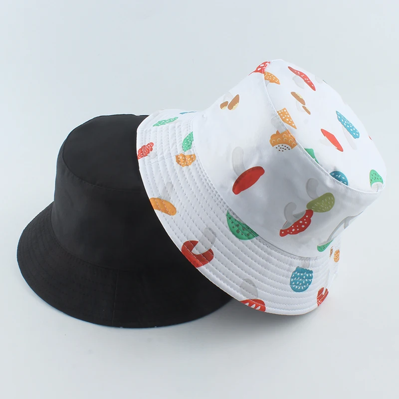Not Applicable Trippy Mushrooms Badehose Canvas Bucket Hat Foldable Spring And Summer Travel Fisherman Hat Beach Sun Hat 