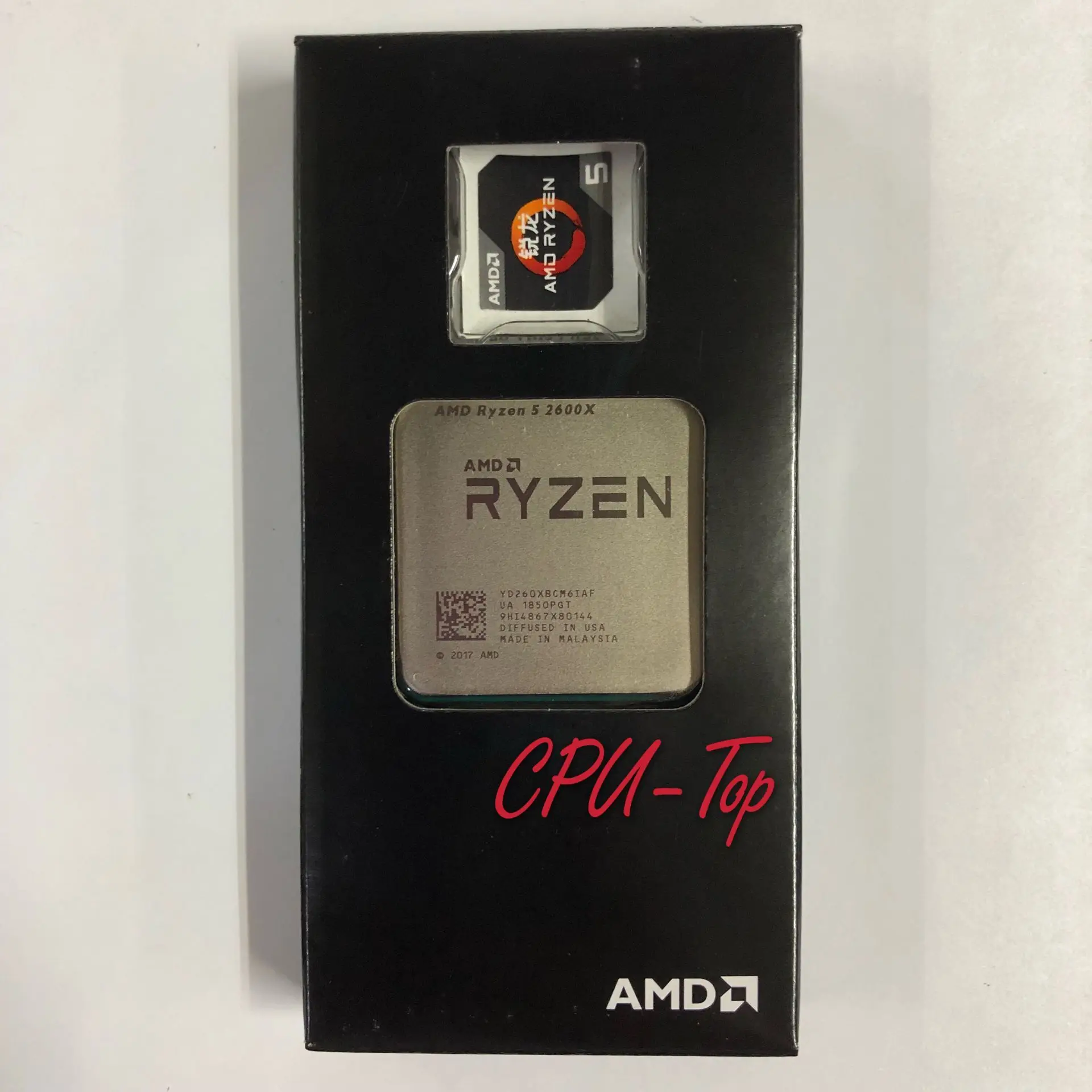

AMD Ryzen 5 2600X R5 2600X 3.6 GHz Six-Core Twelve-Thread CPU Processor L2=3M L3=16M 95W YD260XBCM6IAF Socket AM4