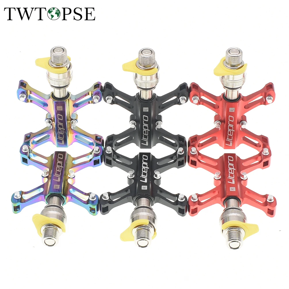 Twtopse Quick Release Bike Bicycle Pedals For Brompton Birdy 3sixty 412 P8 Fnhon Folding Bike