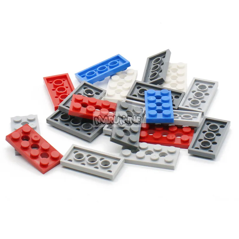 MARUMINE 2x4: Smartable Technic кирпичи пластины с отверстием 100 шт строительные блоки Мпц