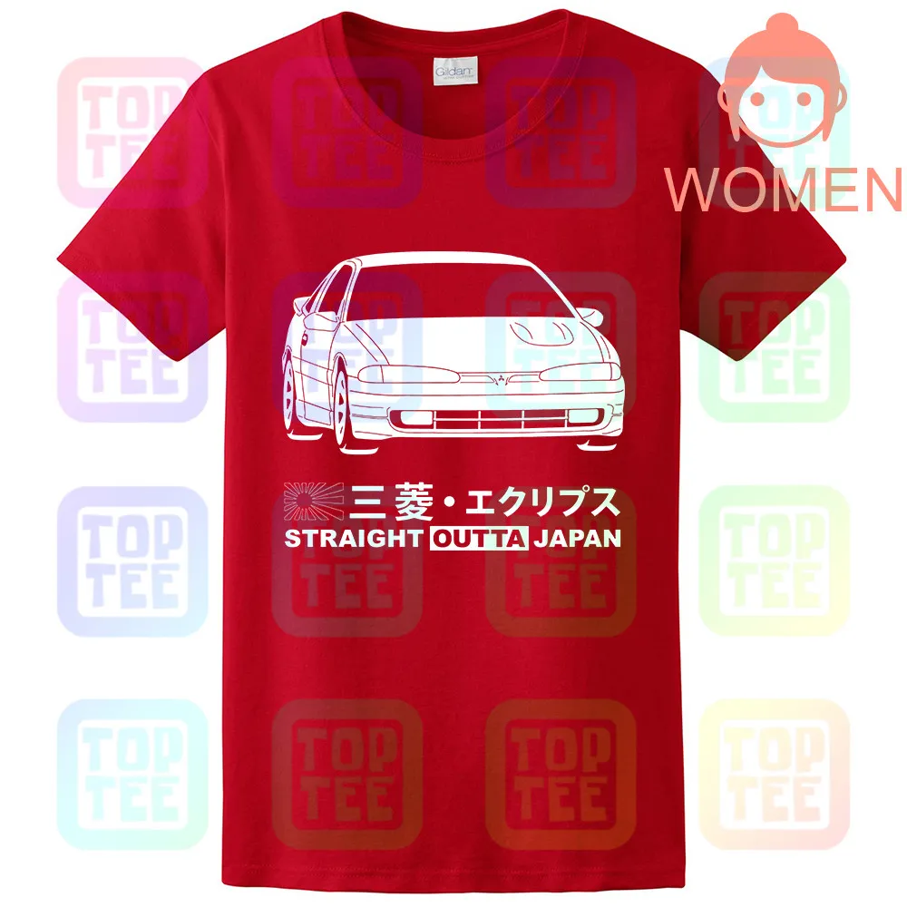Футболка GT-shirt Mitsubishi Eclipse GSX D27A 1G-B '92-'94 - Цвет: Women Red