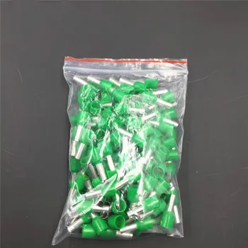 

1000Pcs E2512 Tube Insulating Insulated Terminal 2.5MM2 14AWG Cable Wire Connector Insulating Crimp E Black Yellow Blue Red