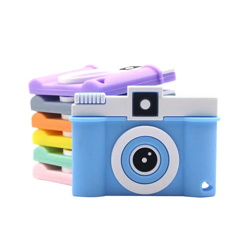 New Accessorie Necklace Chew-Toy Teething-Toys Cartoon-Camera Silicone Baby Tiny-Rod Food-Grade 3BjOQ65Bb