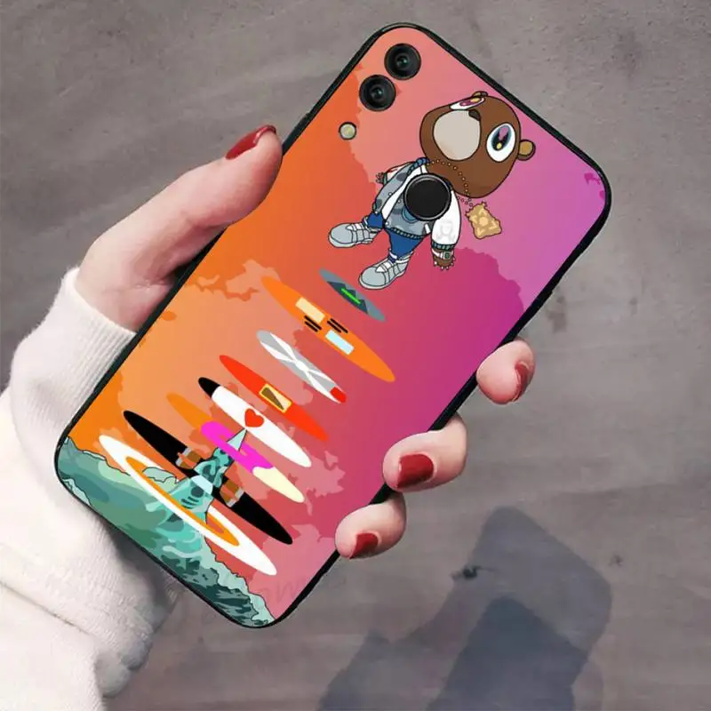 Kanye Omari Tây Rap Điện Thoại Ốp Lưng Huawei Honor 7C 7A 8X 8A 9 10 10i Lite 20 NOVA 3i 3E huawei silicone case Cases For Huawei