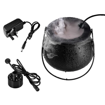 

Mist Maker with Pot 12 LED Fogger Water Fountain Pond Fog Machine Atomizer Air Humidifier Mini Size Perfect for Halloween