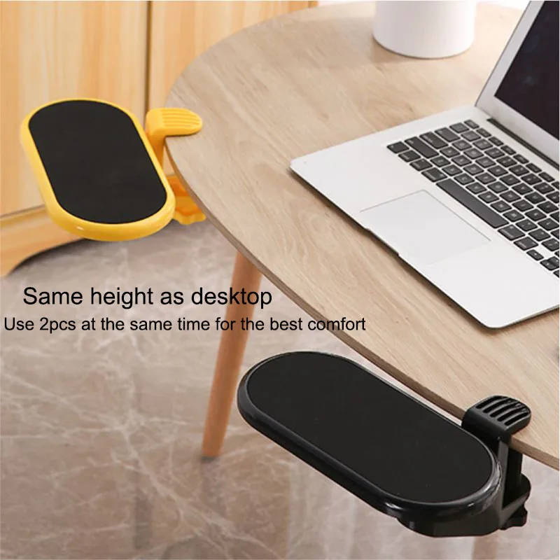 Supporto per Bracciolo per Computer, Poggiapolsi Ergonomico per Computer Supporto 90° Pieghevole per Braccio e Gomito per Tavolo Quadrato Rilassa i Muscoli delle Spalle per Casa e Ufficio, Nero