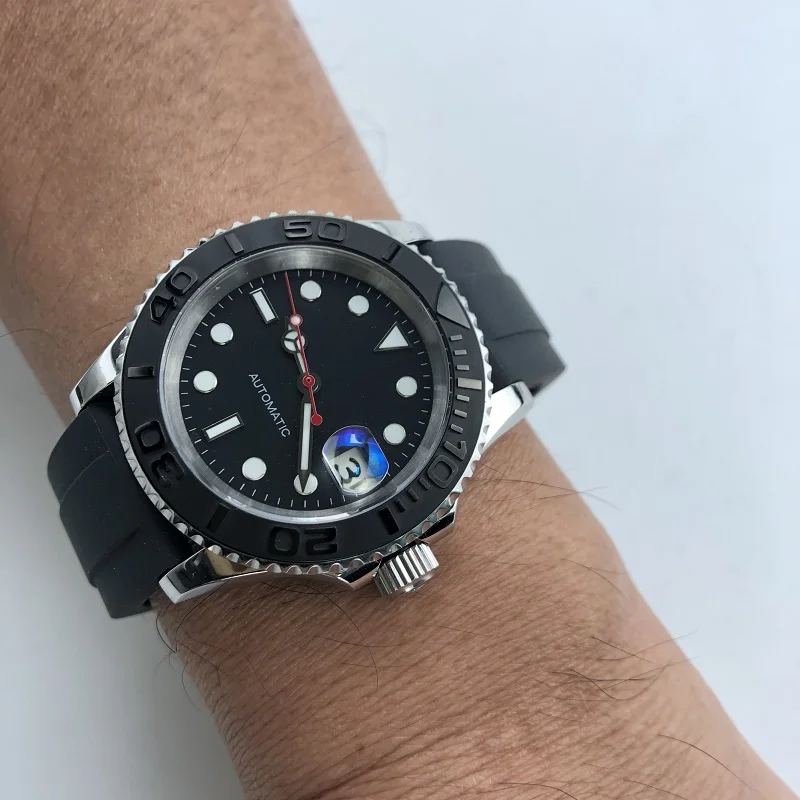

Luxury Brand yacht 40mm Watch Men master Automatic 11655 Mechanical Watch Sport Swim Clock Stainless Mechanical Watch Men