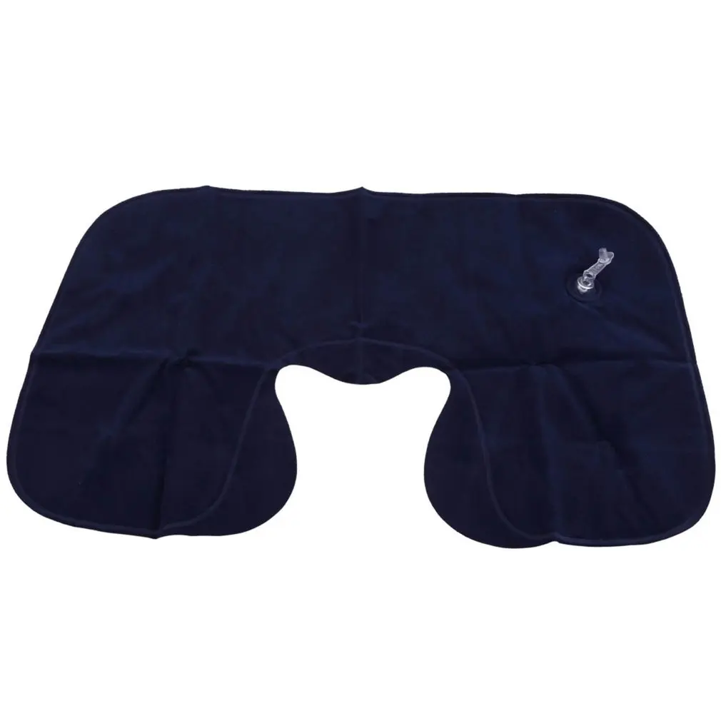 

Inflatable Travel Pillow Air Cushion Neck Rest U-Shaped Compact Plane Flight Pure Color Rest Pillow Cushion For Car Train Office
