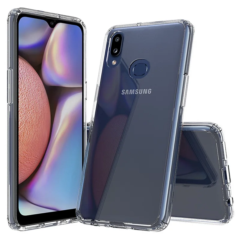 Для samsung Galaxy A10s чехол 6,2 ''Кристальный Гибридный Бампер прозрачная твердая акриловая задняя крышка для samsung Galaxy A20s 6,5'' чехол для телефона