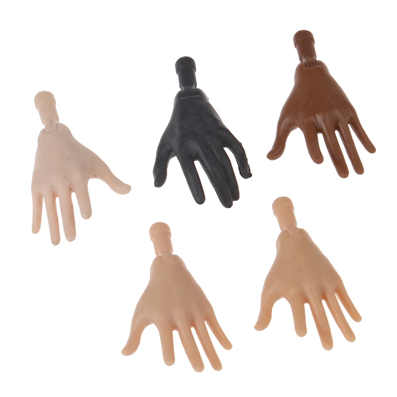 1/6 Size Doll Parts Original Doll Replacement Hands Feet DIY Assembling Doll Accessories Brown Beige Black Big Click raggedy ann doll