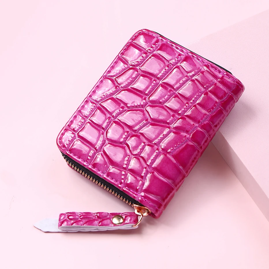 Short Wallets for Women Serpentine Leather PU Luxury Brand Girls Student Coin Purse Card Holder Ladies Clutch Money Bag