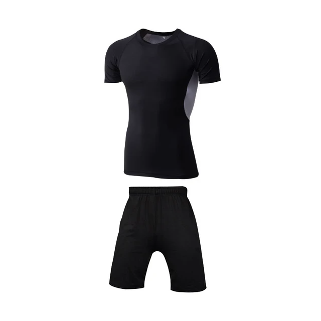 Men Sportswear Compression Sport Suits Quick Dry Running Sets Clothes Sports Joggers Training Gym Fitness Tracksuits Running Set Men sportswear 2-6